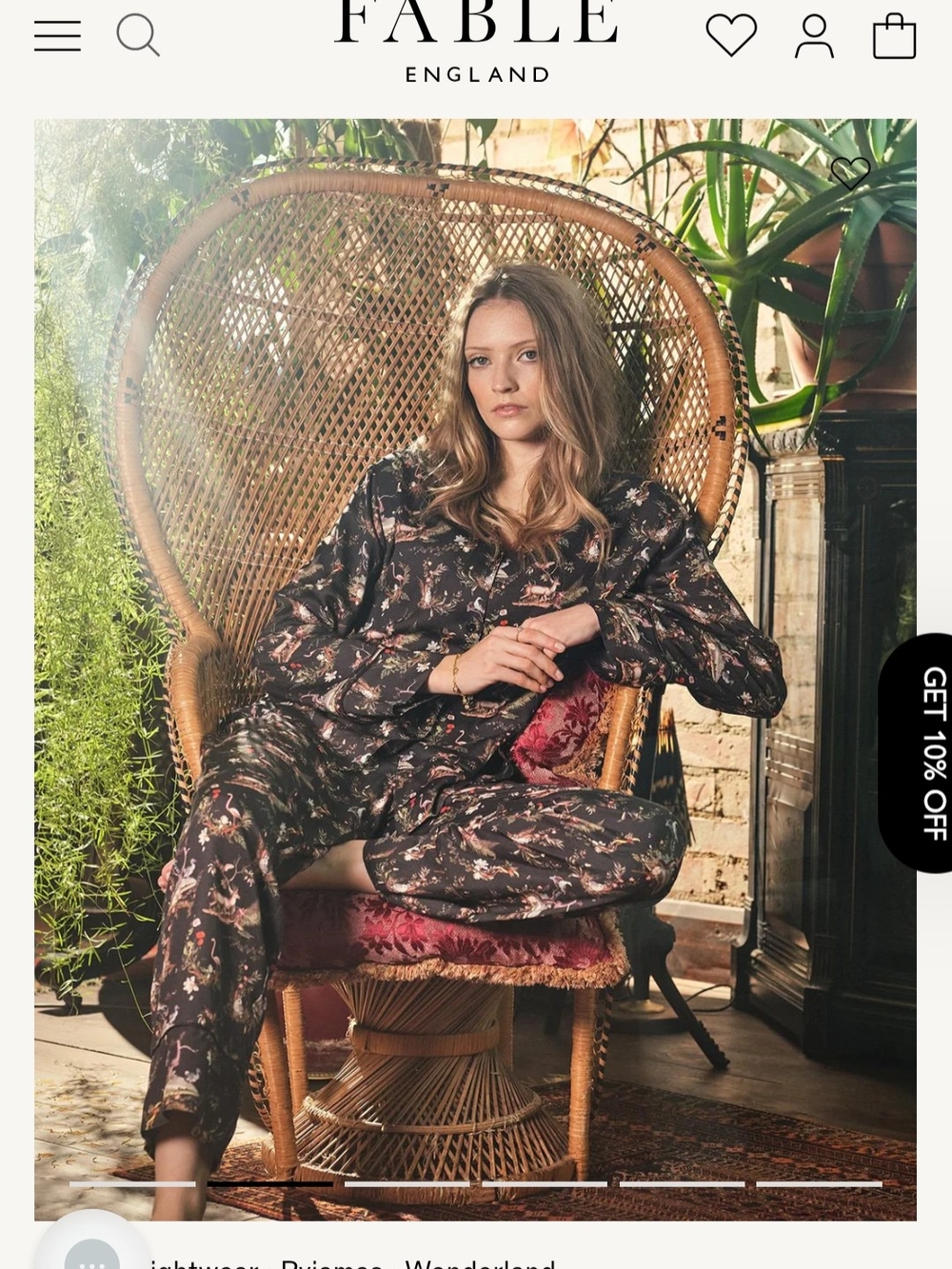 Fable England Wonderland Pyjamas
